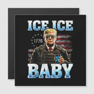 Eis-Baby Lustiger Trump Magnetkarte