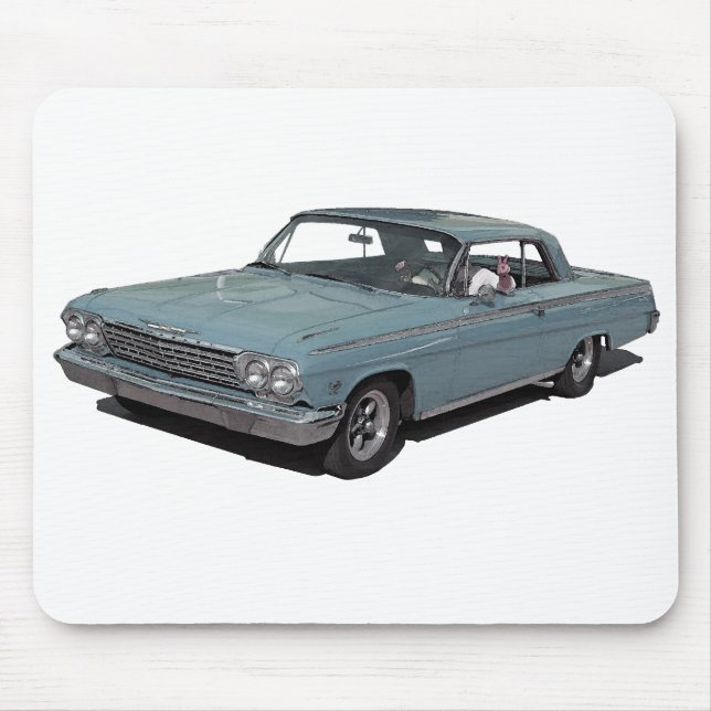 Eis-Blau62 Impala Mousepad (Vorne)