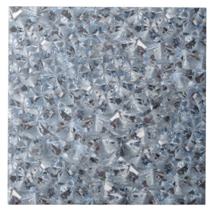 Eis-Blau-Diamant-Kristalle Bling Fliese