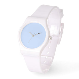 Eis Blue Dial White Silicone Armbanduhr