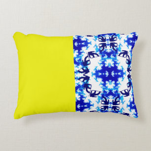 Eis Blue Snowboarder Sky Yellow Snowboarder Sport Dekokissen