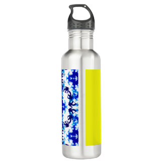 Eis Blue Snowboarder Sky Yellow Snowboarder Sport Edelstahlflasche