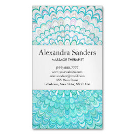 Eis-BlumeMandala Magnetische Visitenkarte