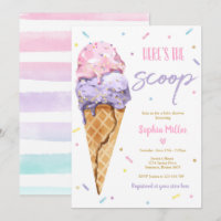 Eis Cream Baby Shower Hier ist die Scoop Baby Dusc
