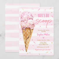 Eis Cream Baby Shower Hier ist die Scoop Baby Dusc