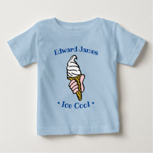 Eis Cream Design-Cartoon zur Personalisierung Baby T-shirt