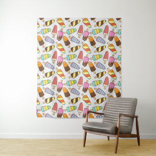 Eis Cream Popsicles Mustertapestes Wandteppich