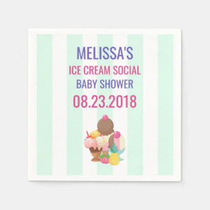 Eis Cream Social Baby Shooting Event Serviette
