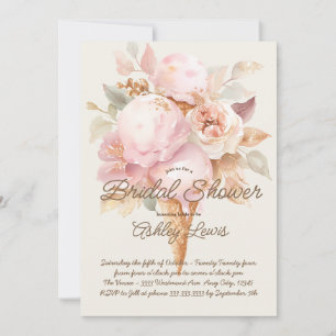 Eis Creme Gold Blumeneis Einladung