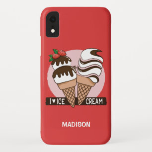 Eis Creme Lover individuelle Name- und Farbtelefon Case-Mate iPhone Hülle