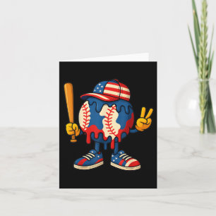 Eis Creme Tropfen Baseball Boys zurück zur Schulze Karte