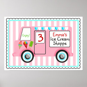 Eis Creme Truck Poster