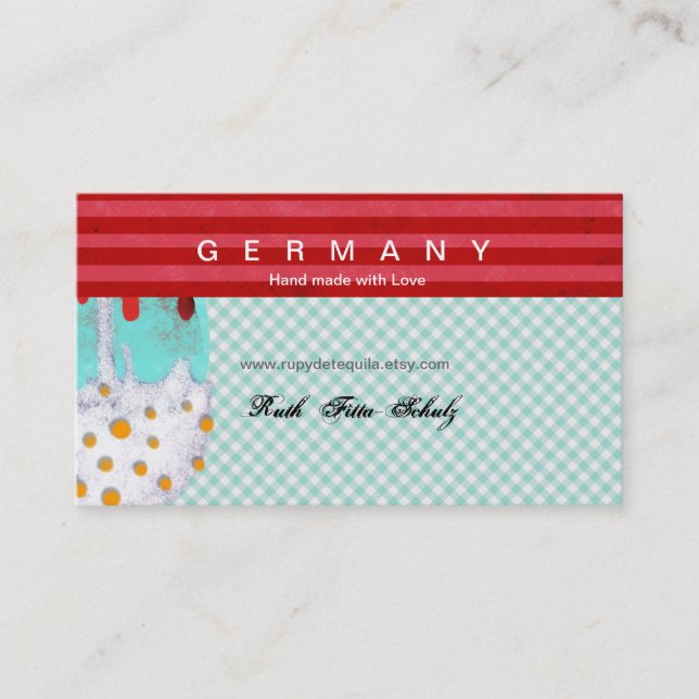 Eis-Creme-Visitenkarte Visitenkarte (Vorderseite)