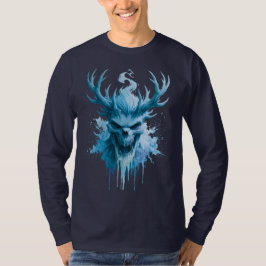 Eis-Dämon-Wasserfarbe-Langarmshirt T-Shirt