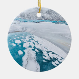Eis des gefrorenen Gletschers, Island Keramik Ornament