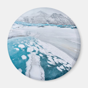 Eis des gefrorenen Gletschers, Island Magnet
