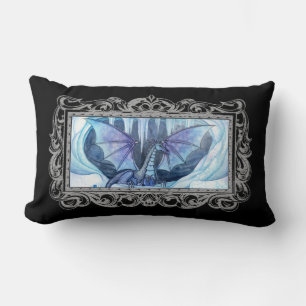 Eis-Drache Fantasy-Kunst-Wurfkissen Lendenkissen