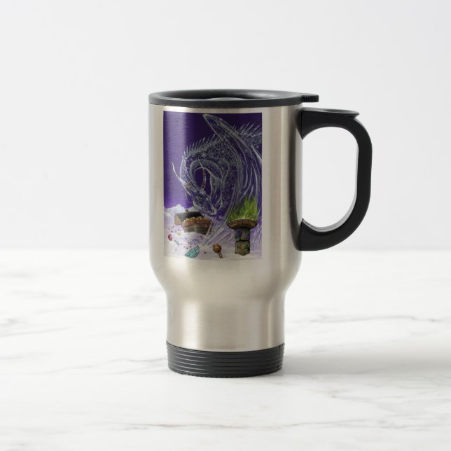 Eis-Drache-rostfreier Stahl-Reise-Tasse Reisebecher (Rechts)