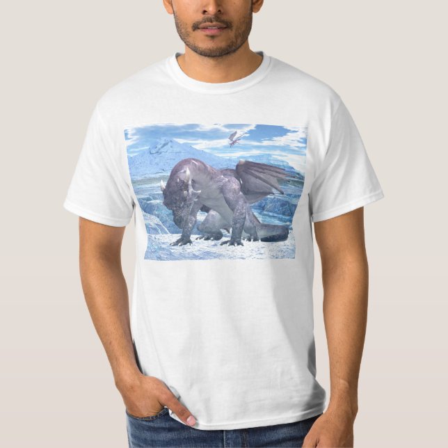 Eis-Drache T-Shirt (Vorderseite)
