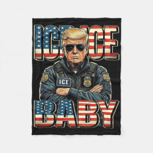 Eis Eis Von Trump Lustiger Trump Meme 2026 Retro Fleecedecke