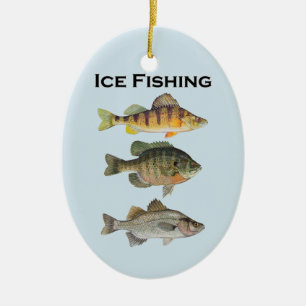 Eis-FischenPanfish Keramikornament