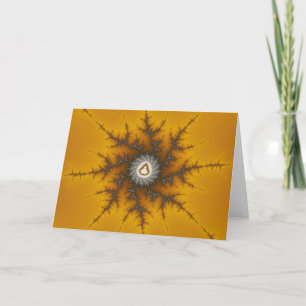 Eis-Flocke - Fraktal-Weihnachtskarte Feiertagskarte