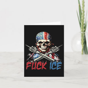 Eis Funny für Eis Retro Protest Deportation Distan Karte