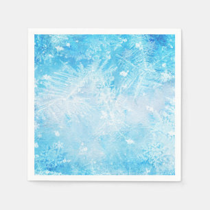 Eis gefrorene Winter-Schneeflocken-Party-Serviette Serviette