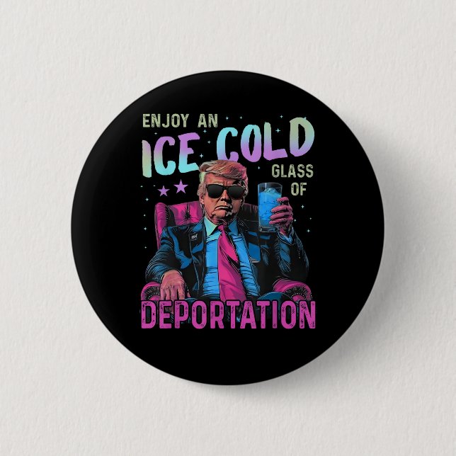 EIS Genießen Sie ein eisgekühltes Button (Vorderseite)