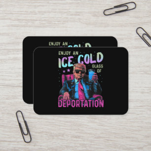 Eis Genießen Sie ein eisgekühltes Visitenkarte