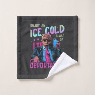 EIS Genießen Sie ein eisgekühltes Waschlappen