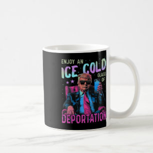 Eis genießt ein eiskaltes Gl der Deportation Kaffeetasse