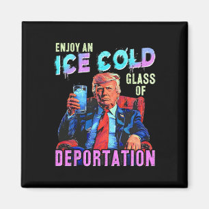 Eis genießt ein eiskaltes Gl der Deportation Magnet