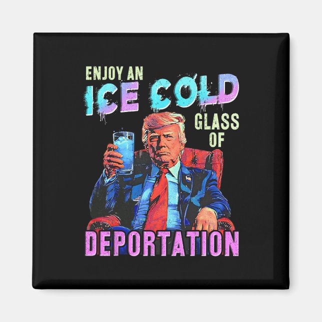 Eis genießt ein eiskaltes Gl der Deportation Magnet (Vorne)
