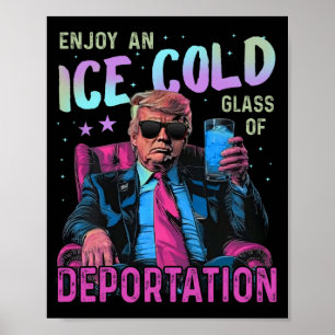 Eis genießt ein eiskaltes Gl der Deportation Poster