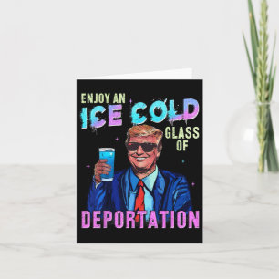Eis genießt eine Eiskalte GL der Deportation Funny Karte