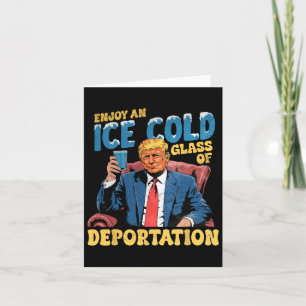 Eis genießt eine Eiskalte GL der Deportation Funny Karte