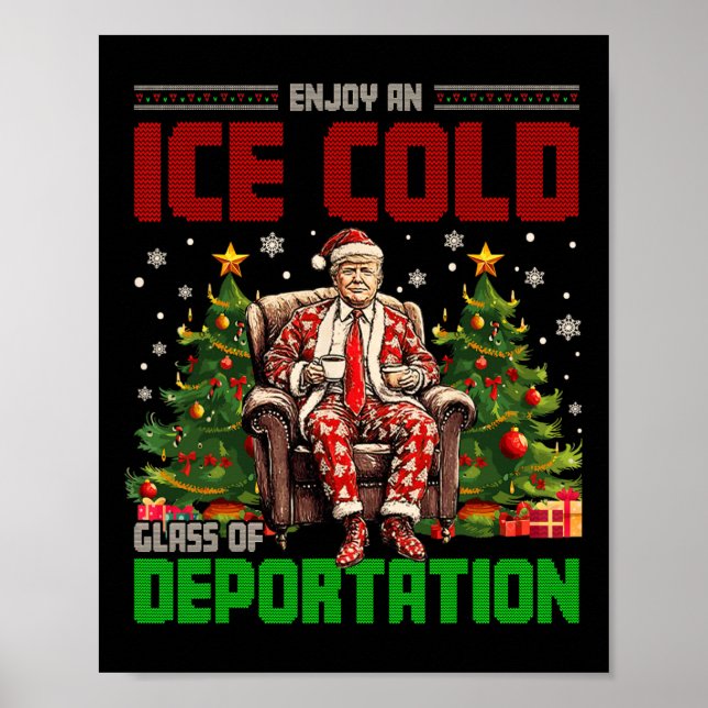Eis genießt eine Eiskalte GL der Deportation Funny Poster (Vorne)