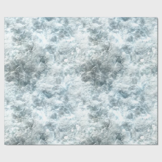 Eis Geschenkpapier (Saum)