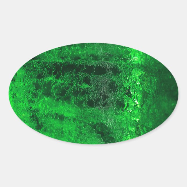 Eis - Glacial - Schön! Ovaler Aufkleber (Vorderseite)