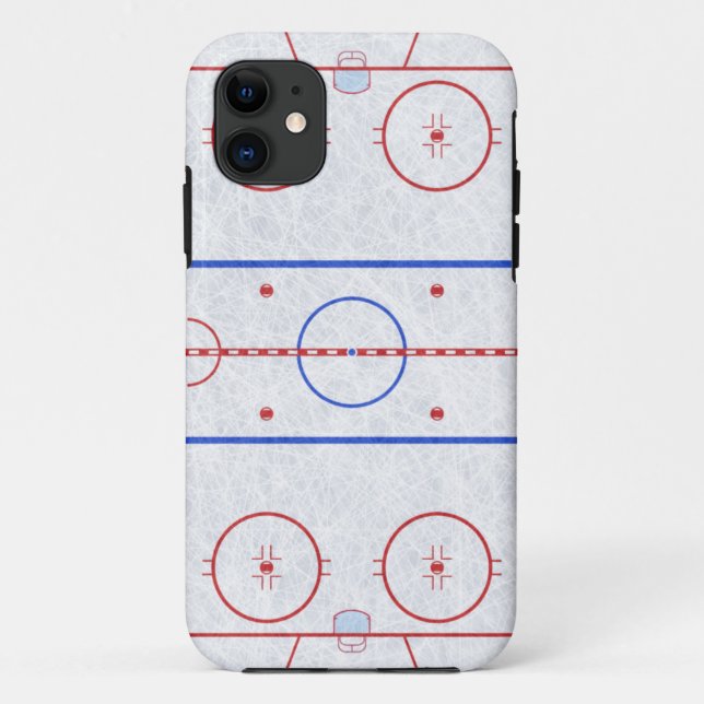 Eis-Hockey-Eisbahn Case-Mate iPhone Hülle (Rückseite)