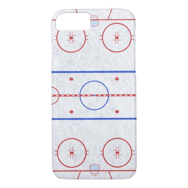 Eis-Hockey-Eisbahn Case-Mate iPhone Hülle (Rückseite)