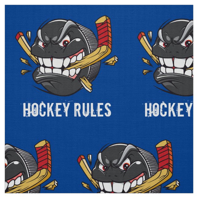 Eis-Hockey-Gewebe durch das Yard, IHR TEXT, FARBEN Stoff (Muster)