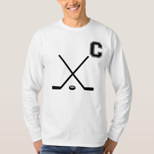 Eis-Hockey-Kapitän T-Shirt (Vorderseite)