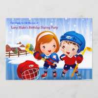 Eis-Hockey-Knirps-Einladung