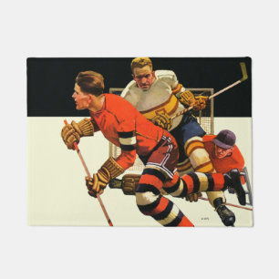 Eis-Hockey-Match Fußmatte