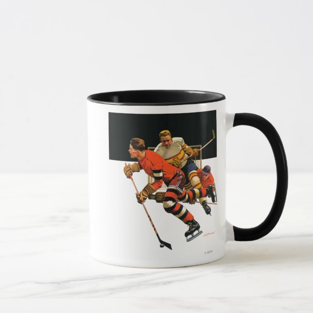Eis-Hockey-Match Tasse (Rechts)