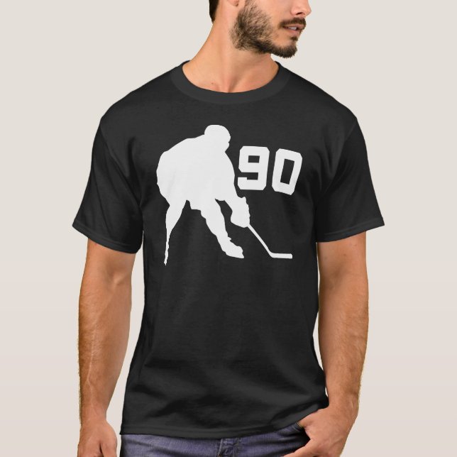 Eis-Hockey-Spieler Jersey Nr. 90 T-Shirt (Vorderseite)