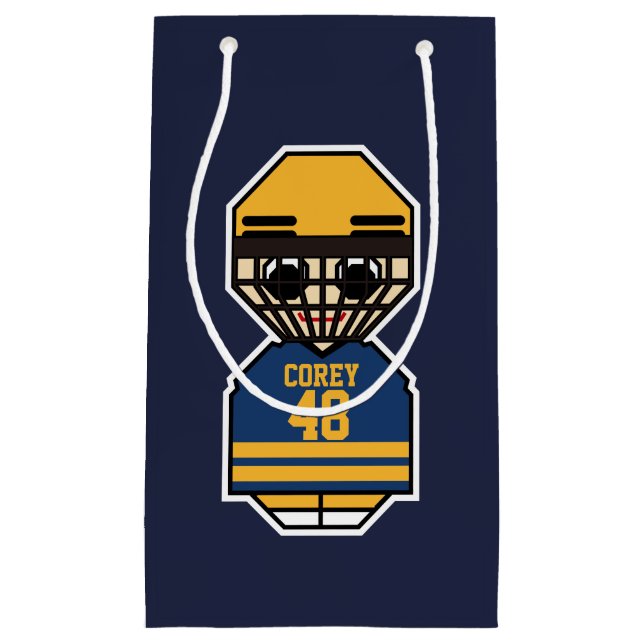 Eis-Hockeyspieler Kleine Geschenktüte (Vorderseite)