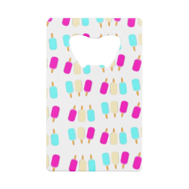 Eis in drei Farben Geldbeutel Flaschenöffner (Vorderseite)